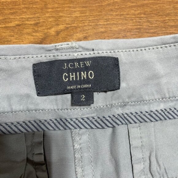 J Crew Womens Chino Shorts Light Gray Bermuda 6 Inseam High Rise 2 Classic - Picture 3 of 6